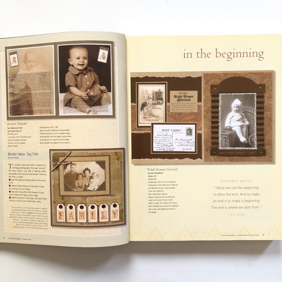 SCRAPBOOKING FAMILY HERITAGE BOOK - Picture 4 of 16